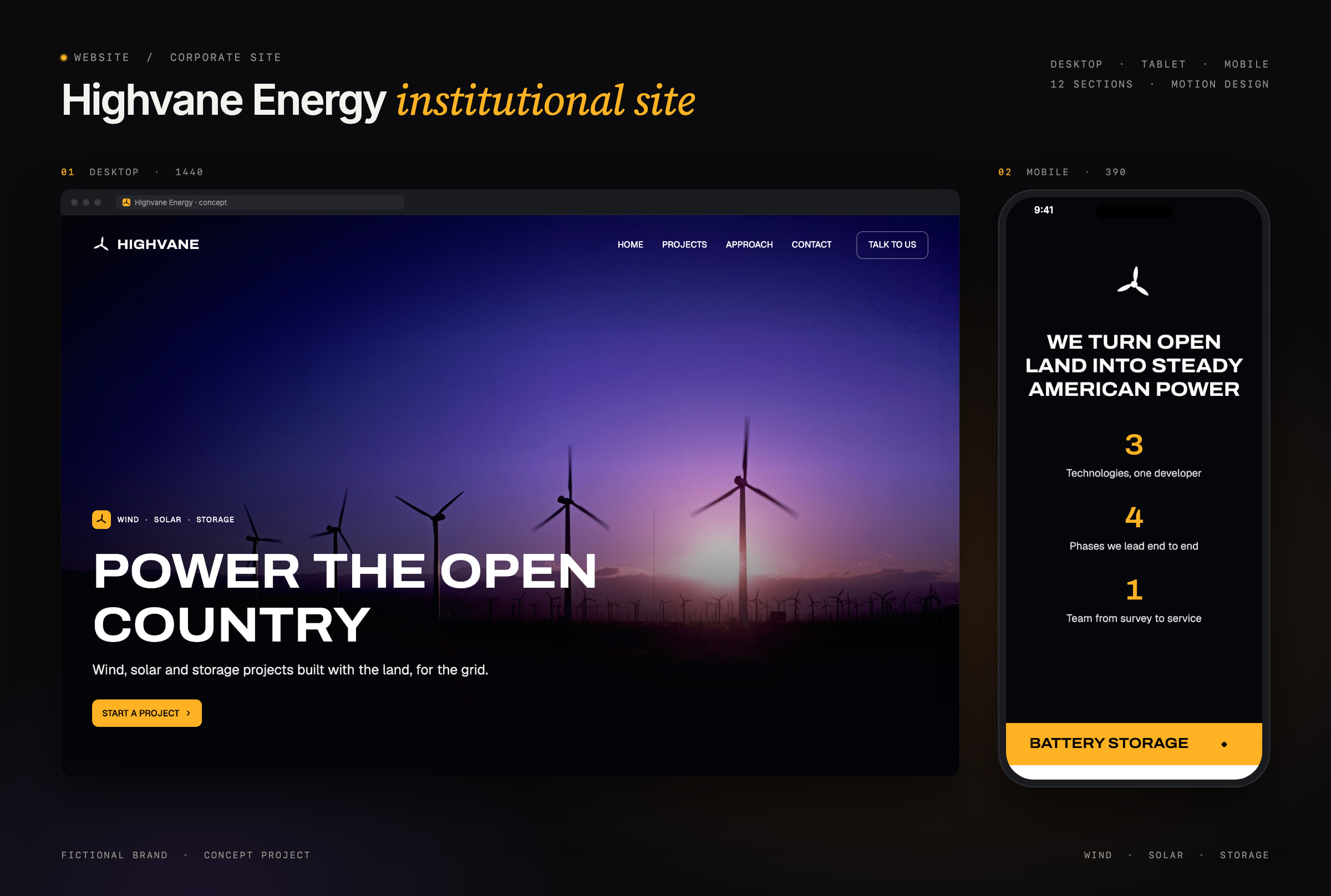 Websites: Highvane Energy (concept)